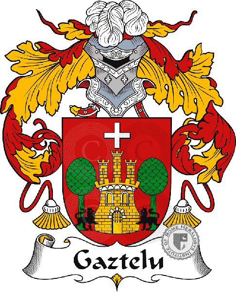 Coat of arms of family Gaztelu