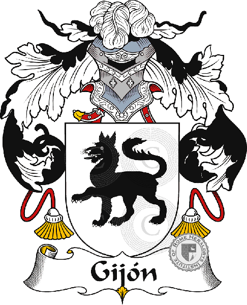 Escudo de la familia Gijón