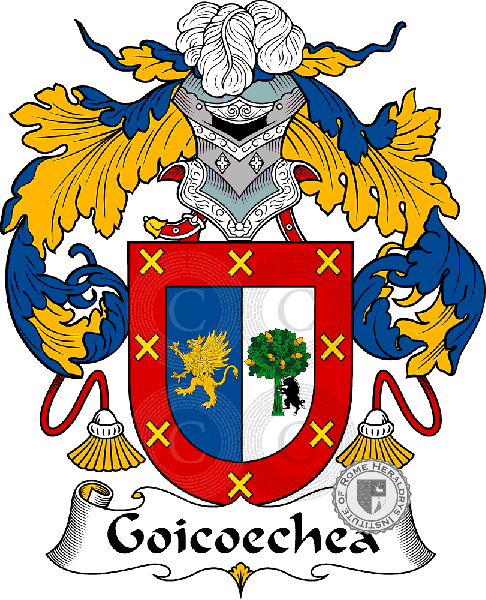 Coat of arms of family Goicoechea