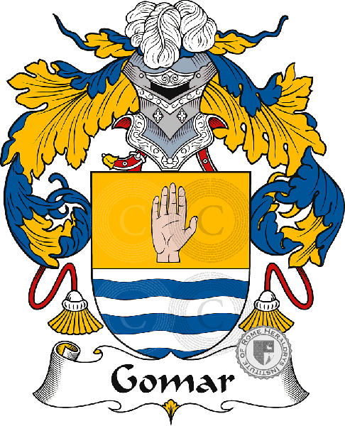 Coat of arms of family Gomar