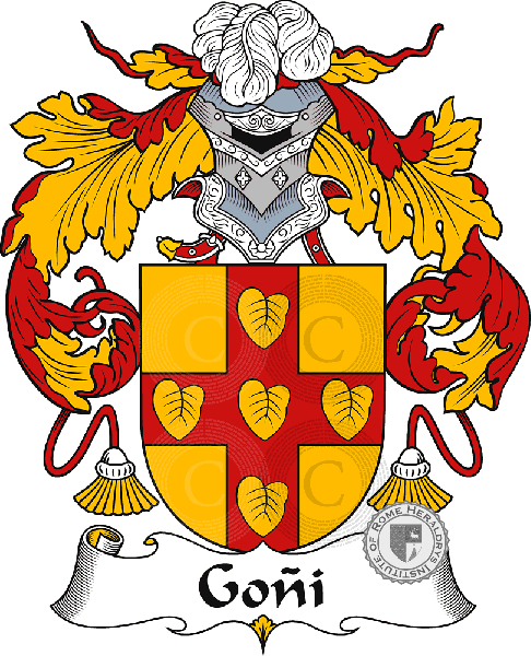 Coat of arms of family Goñi