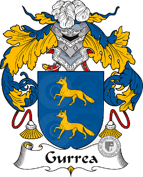 Coat of arms of family Gurrea