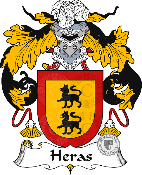 Coat of arms of family Heras or Hera