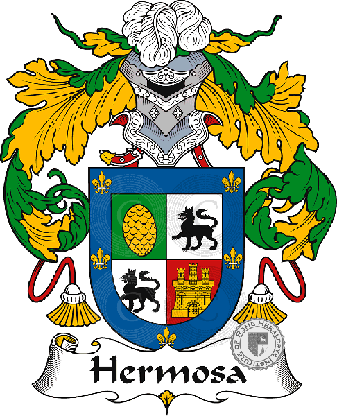 Coat of arms of family Hermosa