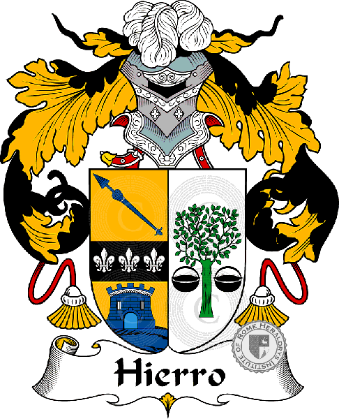 Coat of arms of family Hierro