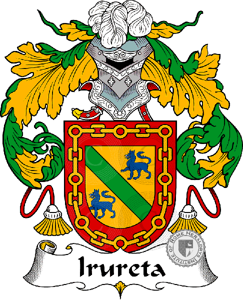 Coat of arms of family Irureta