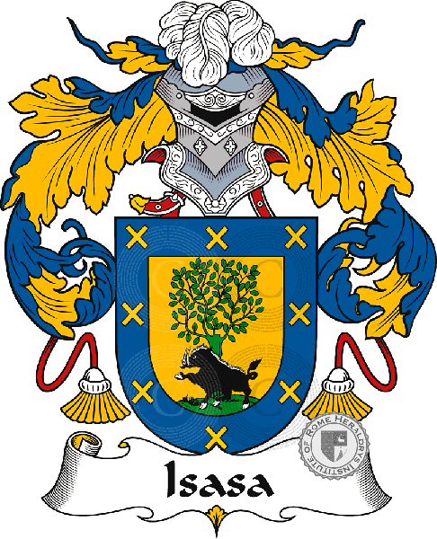 Coat of arms of family Isasa