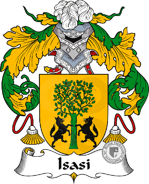Coat of arms of family Isasi