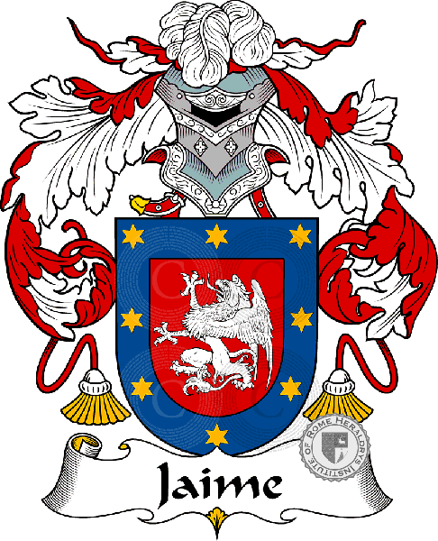 Coat of arms of family Jaime or Jaimes