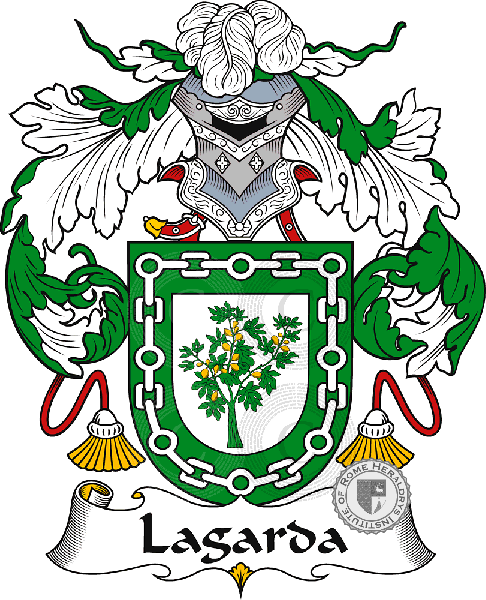 Coat of arms of family Lagarda or Legarda