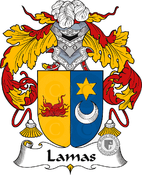 Coat of arms of family Lamas