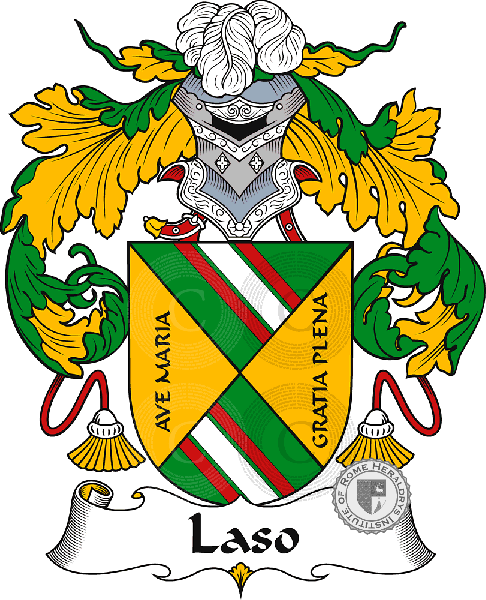 Coat of arms of family Laso (or Garcilaso)
