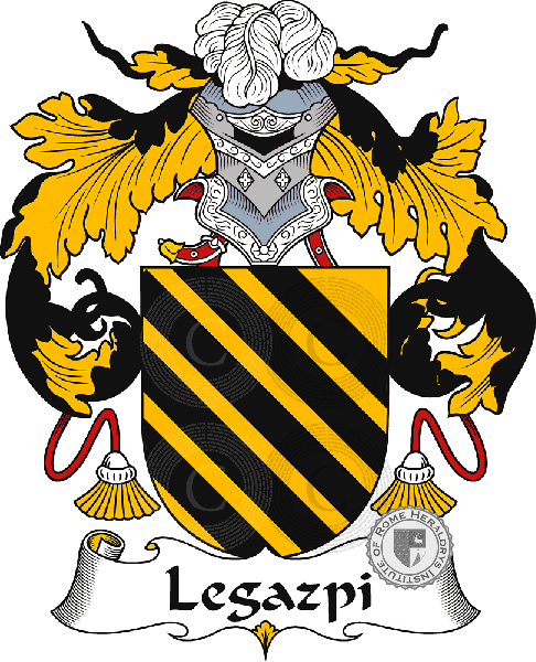Coat of arms of family Legazpi