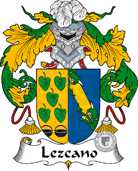 Coat of arms of family Lezcano