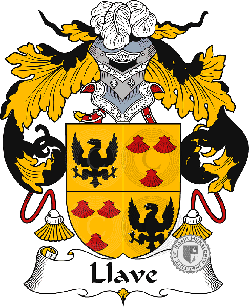 Coat of arms of family Llave