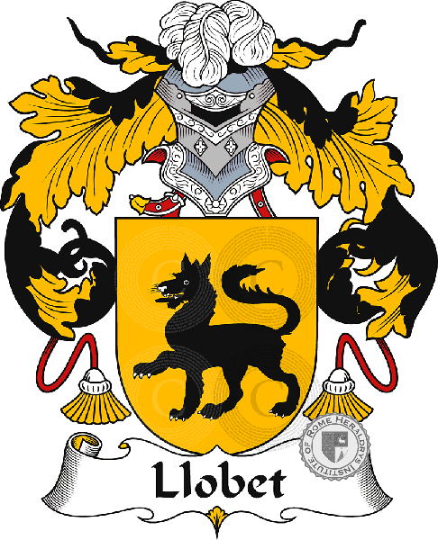 Coat of arms of family Llobet