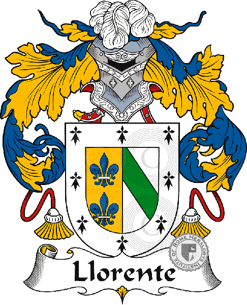 Coat of arms of family Llorente