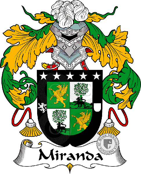 Coat of arms of family Miranda
