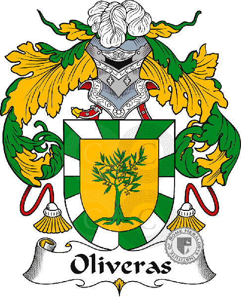 Coat of arms of family Oliveras