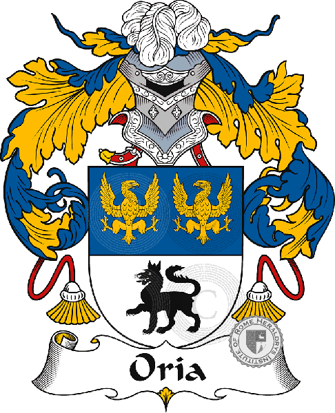 Coat of arms of family Oria