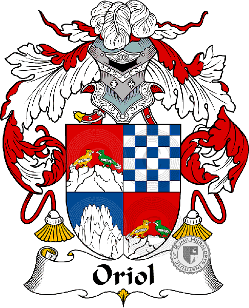 Coat of arms of family Oriol or Oriola
