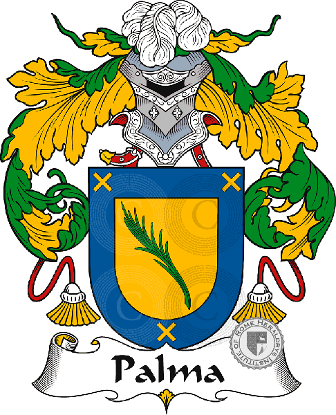 Brasão da família Palma or Palmas