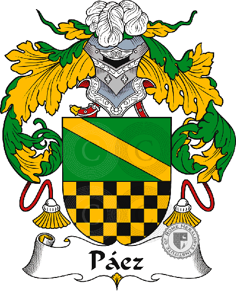 Coat of arms of family Páez