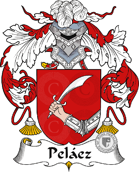 Coat of arms of family Peláez