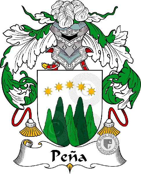 Coat of arms of family Peña (de la)
