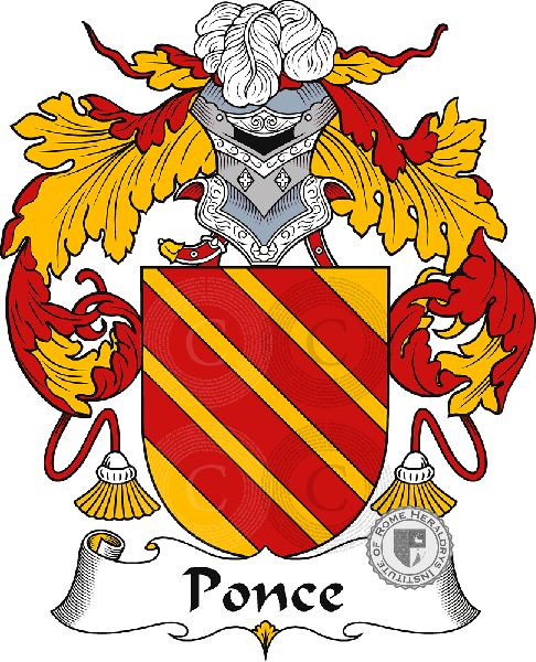 Coat of arms of family Ponce I