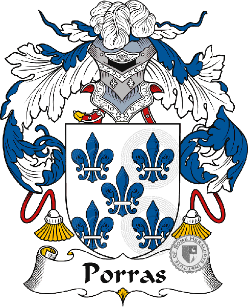 Coat of arms of family Porras or Porres