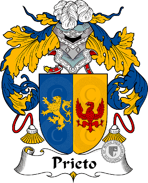 Coat of arms of family Prieto