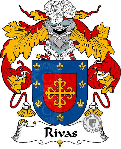 Coat of arms of family Rivas or Ribas I