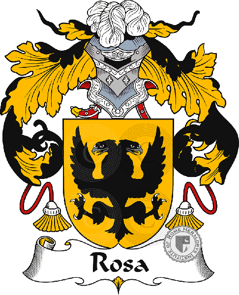 Coat of arms of family Rosa ( de la)
