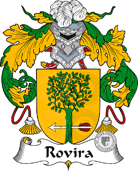 Coat of arms of family Rovira or Rubira