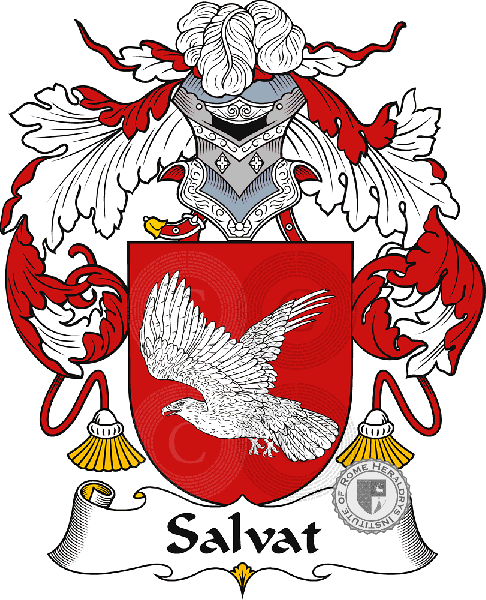 Coat of arms of family Salvat or Salvate