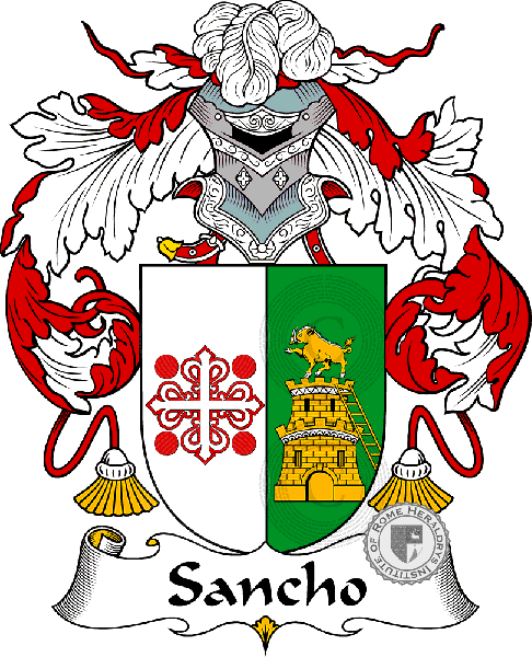 Coat of arms of family Sancho