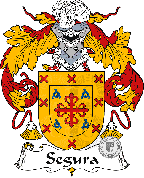 Coat of arms of family Segura or Seguro