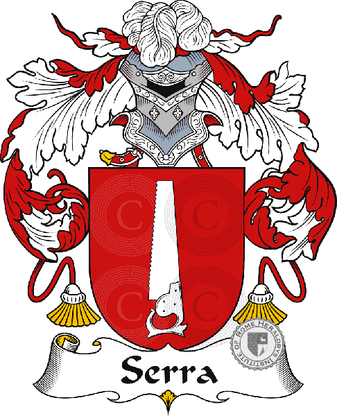 Wappen der Familie Serra or Serrador