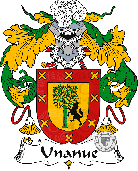 Coat of arms of family Unanue