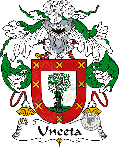 Coat of arms of family Unceta