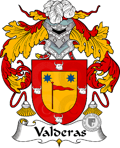 Coat of arms of family Valderas