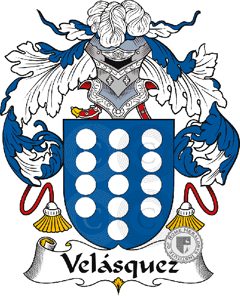 Coat of arms of family Velásquez