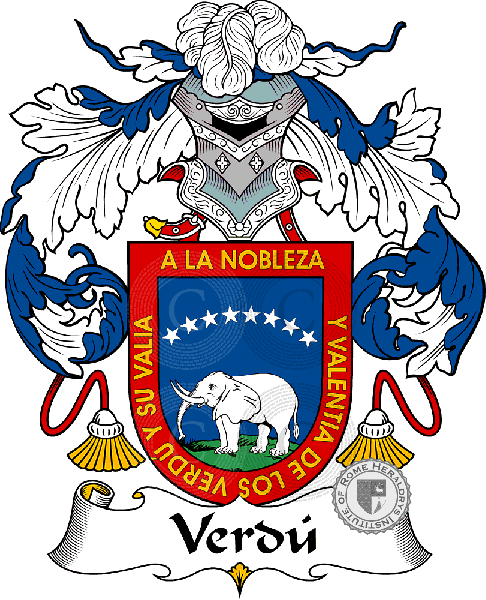 Wappen der Familie Verdú
