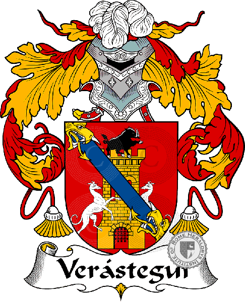Coat of arms of family Verástegui