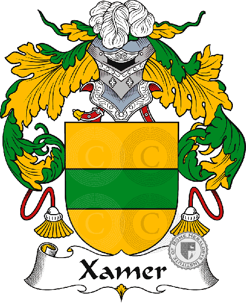 Coat of arms of family Xamer