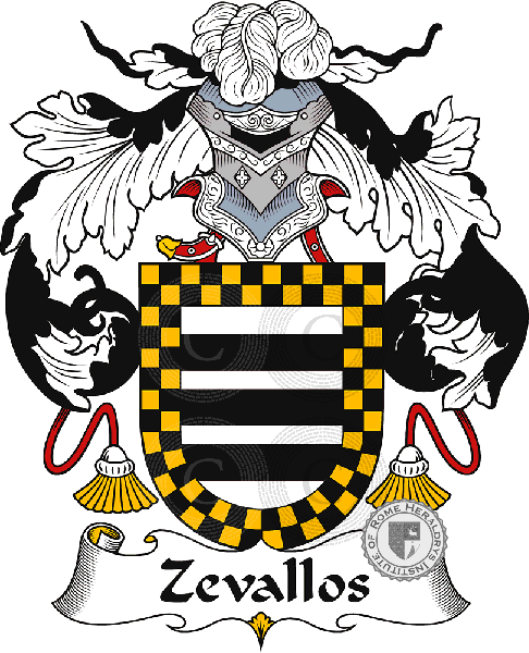 Coat of arms of family Zevallos