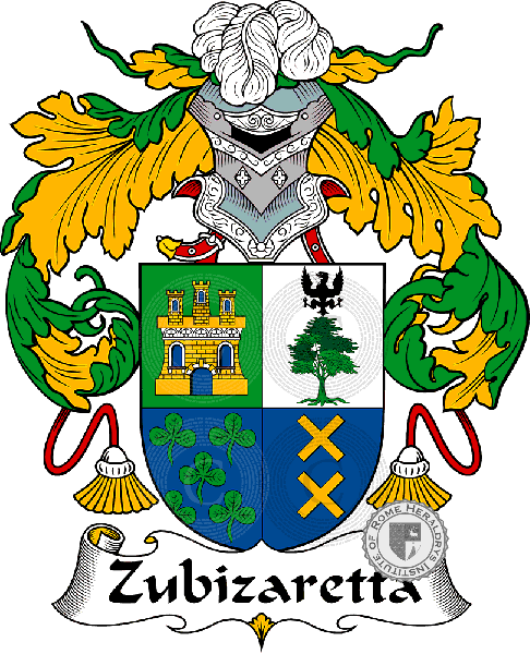 Brasão da família Zubizaretta