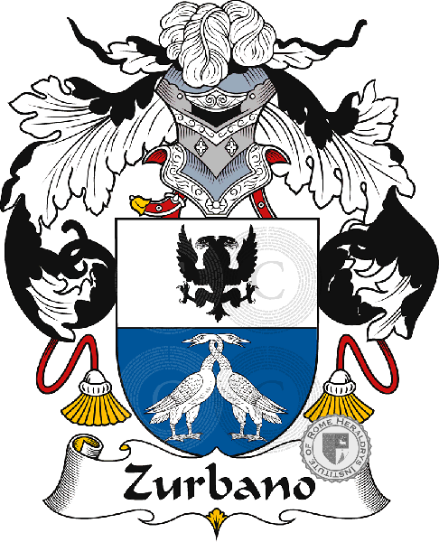 Coat of arms of family Zurbano