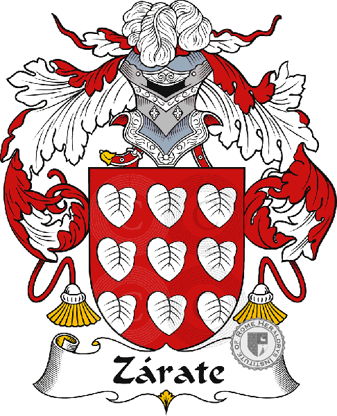 Coat of arms of family Zárate